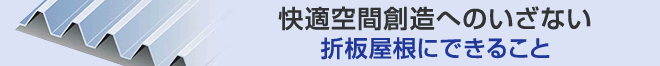 折板屋根にできること